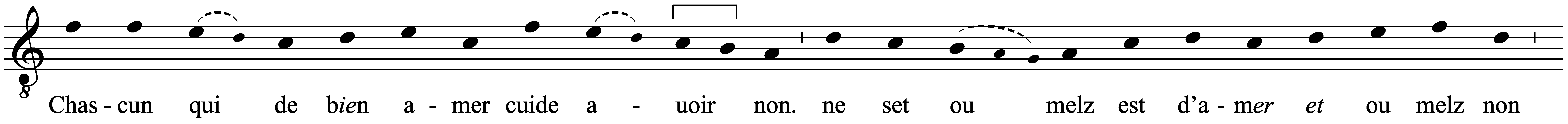 Work musical notation